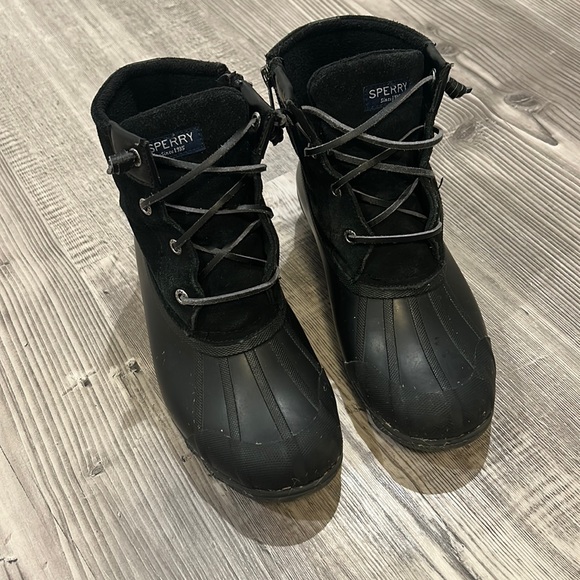 Sperry Shoes - Sperry Black Suede Duck Boots